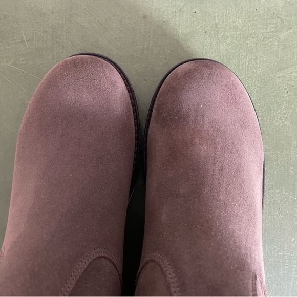 NWT LaCanadienne CAMILLA W'proof Lug Sole Boots in Stone Oiled Suede *Canada* - Picture 2 of 13